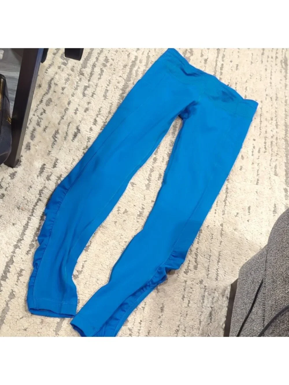 Lululemon Speed Tight *Brushed Interlock Baroque Blue / Mini Hyper Stripe Baroq